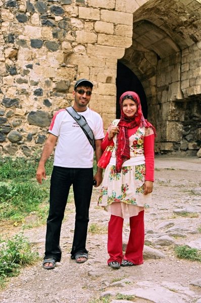 2007. Syria. Krak des Chevaliers. Couple 1. Photo by O. Krushelnitskaya