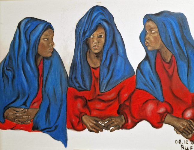 Three Madonnas, 60 x 80, Oil on canvas ( Drei Madonnen, öl auf Leinwand) 06.12.2010