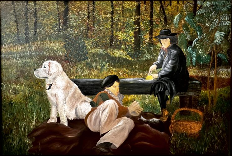 Picnic, 100 x 150, Oil on canvas (Picknick, öl auf Leinwand) 1995